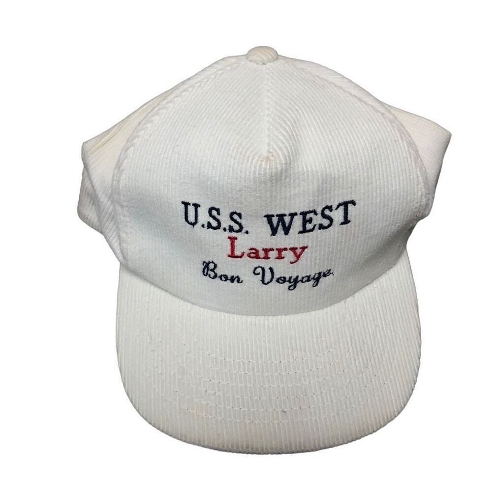U.S.S. West Larry Bon Voyage YuPoong Corduroy Hat White